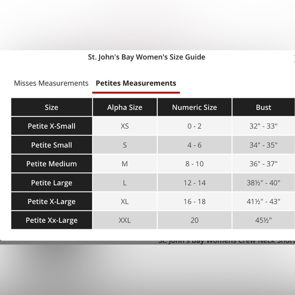 St. John's Bay Crew Neck Short Sleeve T-Shirt(Bust 45.5”Length: 26”) - Picture 4 of 5